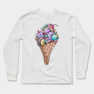 Monsters ice cream Long Sleeve T-Shirt